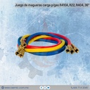 Juego de magueras carga p/gas R410A, R22, R404, 36"