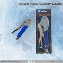 Pinzas de presion, hasta 5/16", en blister