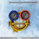 Manometros de 2 válvulas R22/R404A/ R134a/R410A