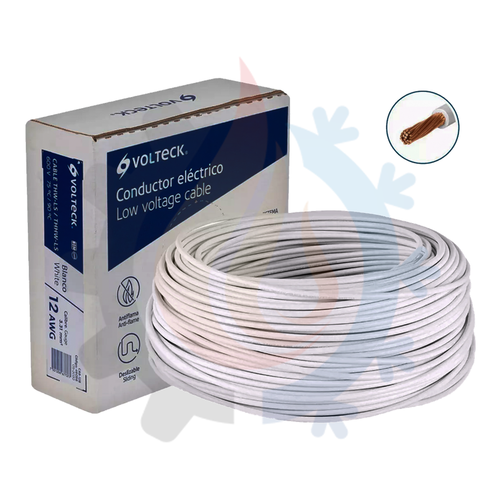 Cable por metro thhw-sl awg volteck 