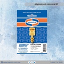 Adaptador anti-retorno de 90°