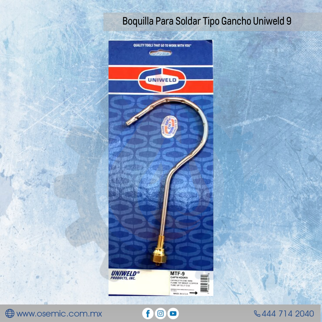 Boquilla Para Soldar Tipo Gancho Uniweld