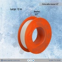 Cinta sella roscas 1/2" x 13m de largo uso general