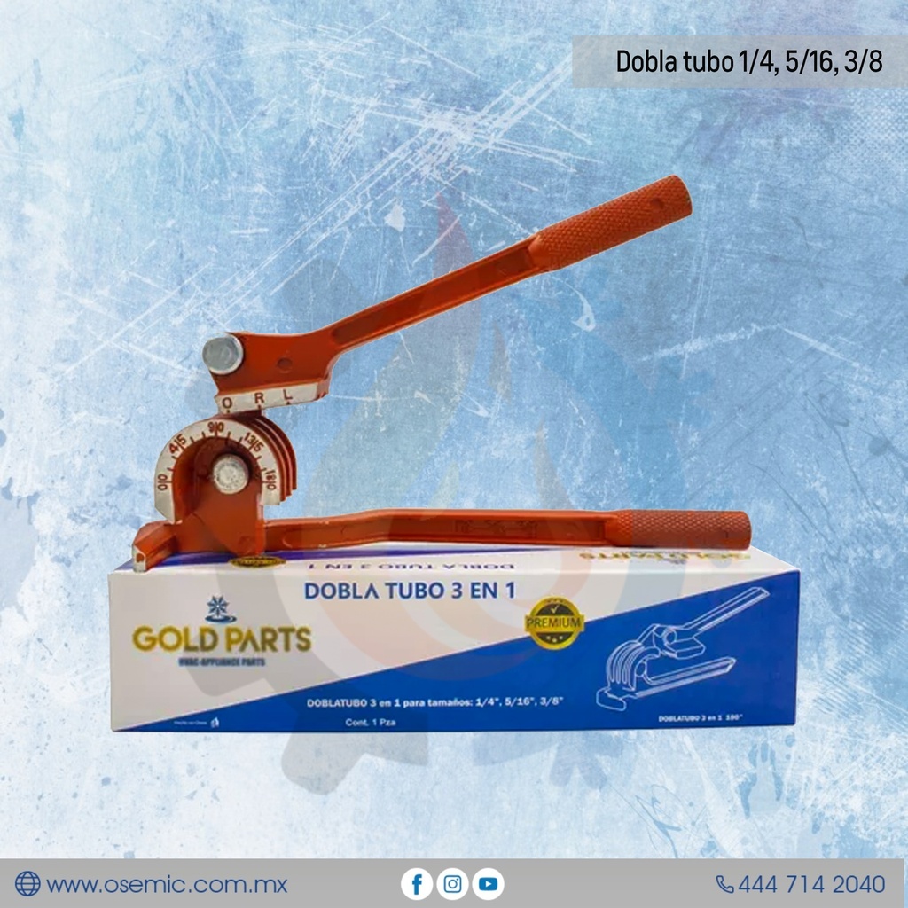 Dobla tubo 1/4, 5/16, 3/8