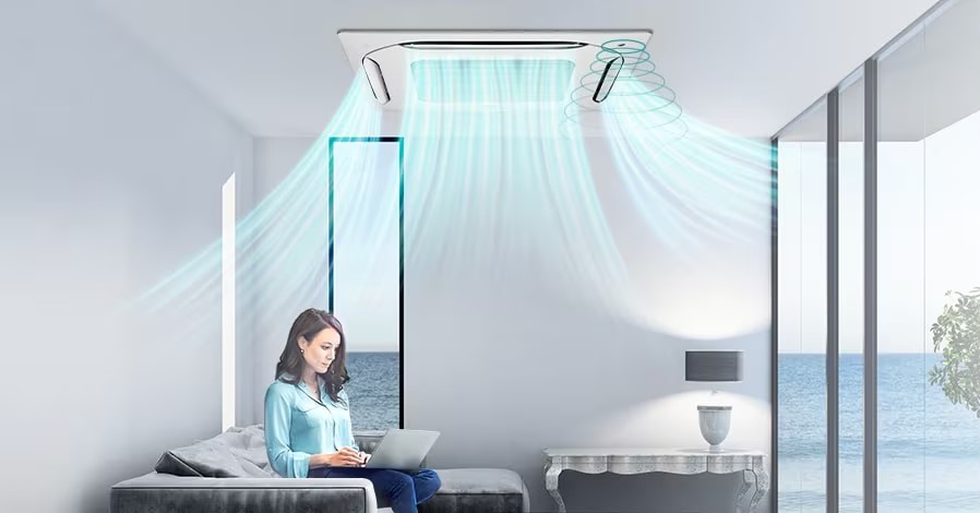 Aire Acondicionado Cassette - LG Inverter - 3 TR 