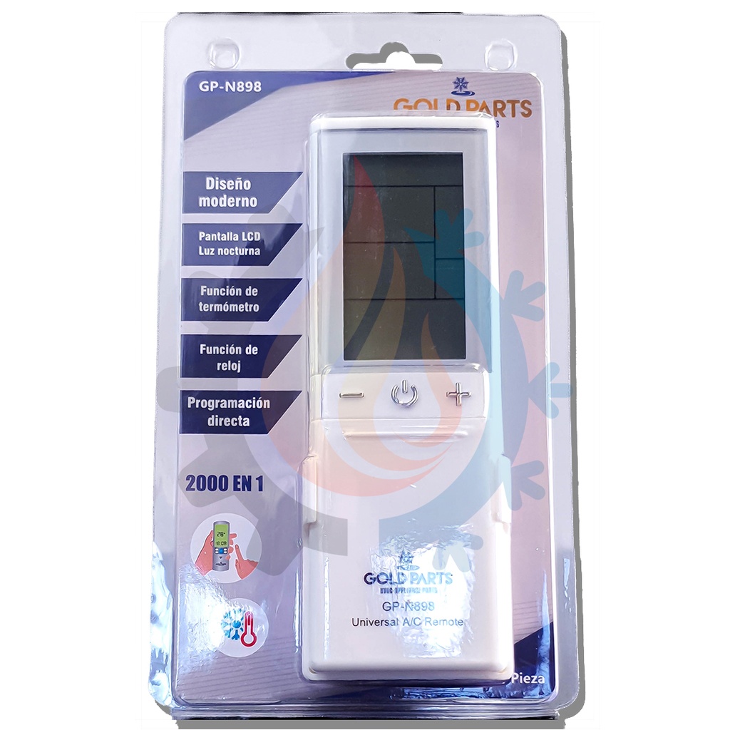 CONTROL REMOTO UNIVERSAL, MARCA: GP, MODELO: GP-N898