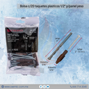Kit de 20 taquetes 5/16" con pijas #10 y 1 broca 5/16"
