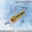 Taquete expansivo sin tornillo