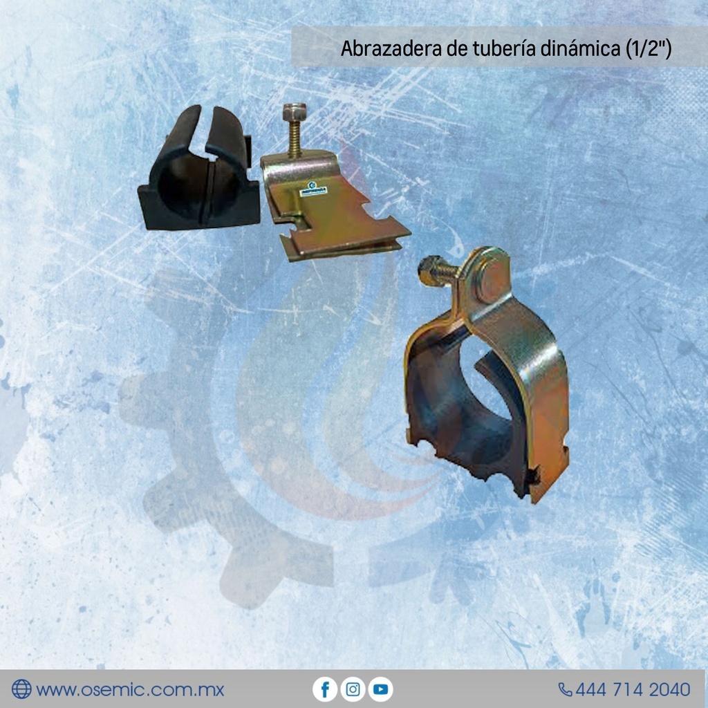 Abrazadera de tubería dinámica
