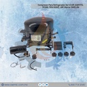 Compresor Para Refrigerador De 1/3 HP, GQR11TD, R134A, 110V/60HZ, LBP, Marca: SIKELAN