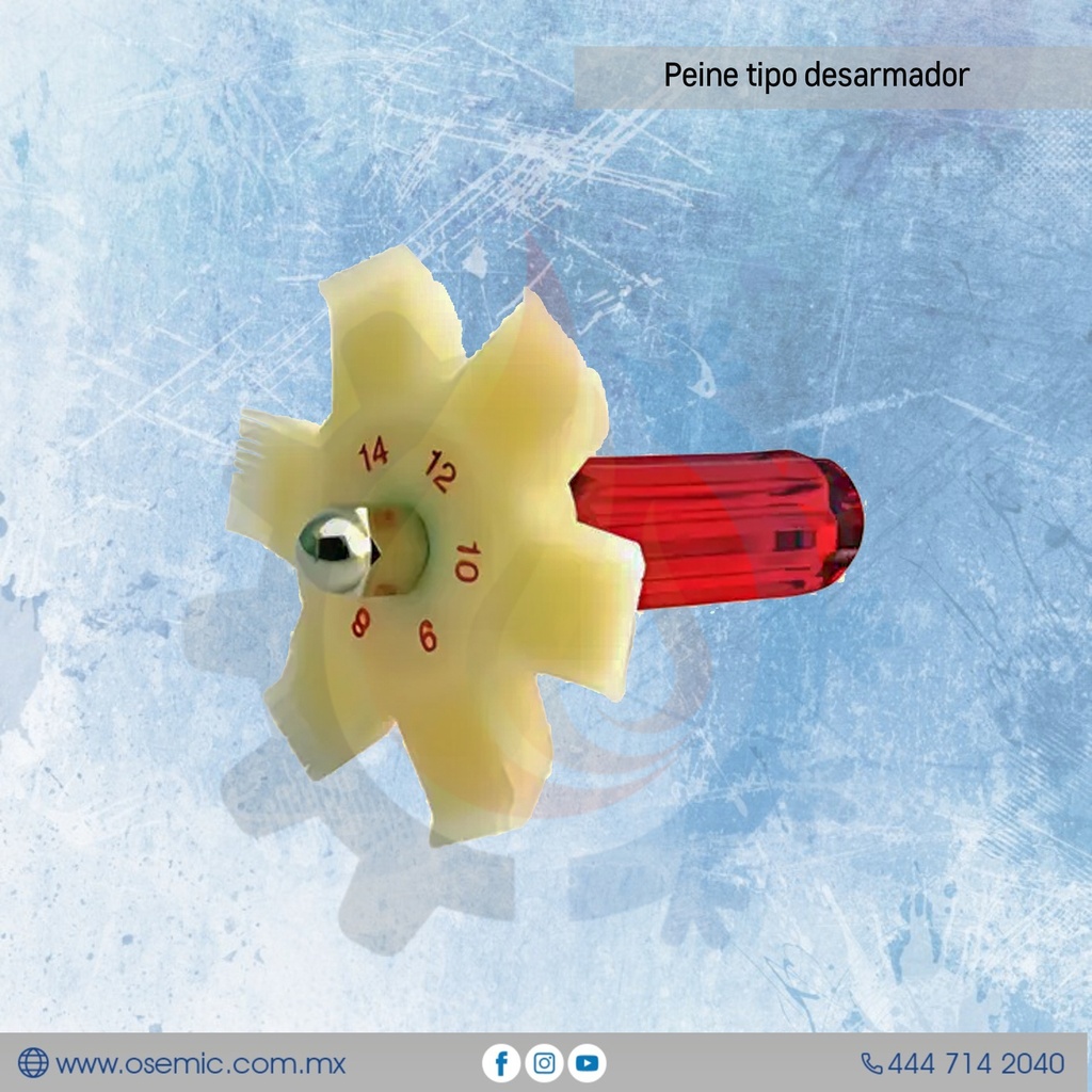 Peine tipo desarmador