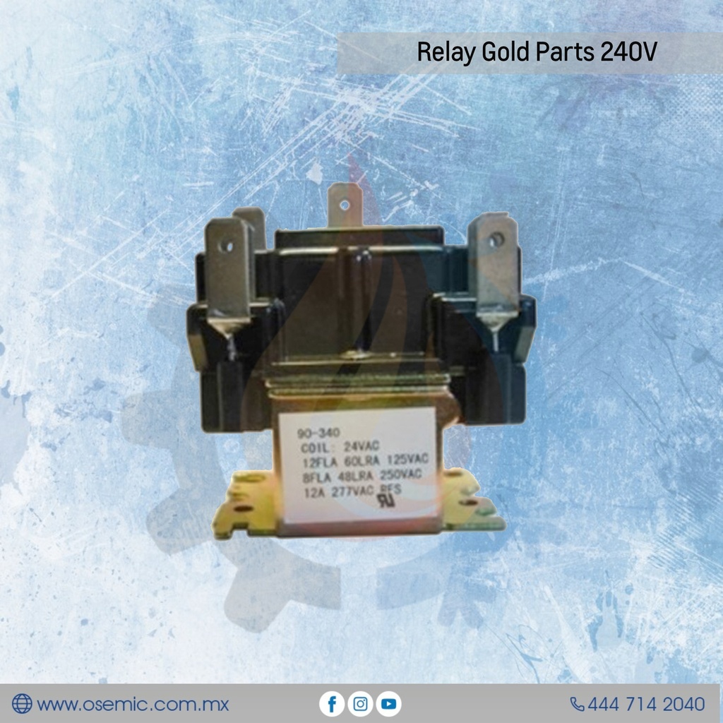 Relay Gold Parts 240V 
