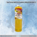 Gas Turner, MAP/Pro Propileno, Lata Amarilla, 400g QTX10 2010 °C