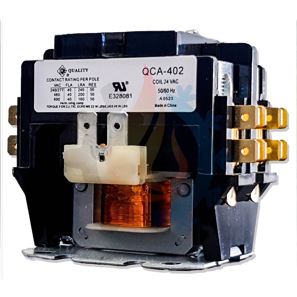Contactor 2 Polos, 40amp, 24v QE