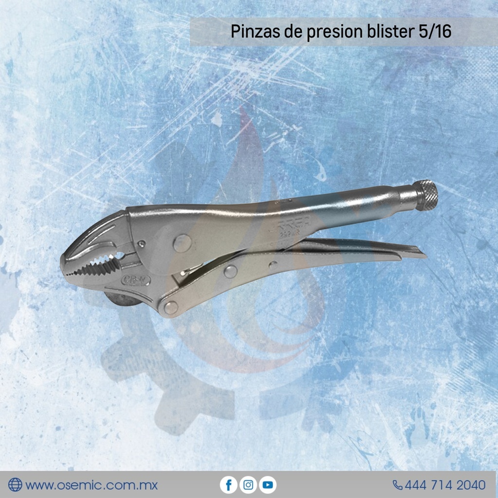Pinzas de presion blister 5/16