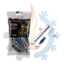 Kit de 20 taquetes 3/8" con pijas #12 y 1 broca 3/8"