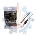 Kit de 20 taquetes 5/16" con pijas #10 y 1 broca 5/16"