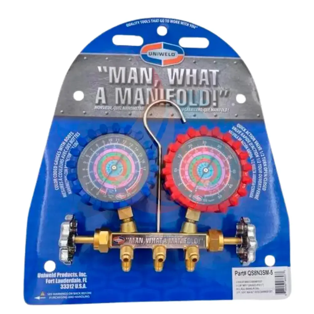 Manometros de 2 válvulas R22/R404A/ R134a/R410A 