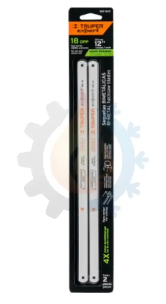 [19699] Blíster con 2 seguetas bimetálicas de 18 dpp,