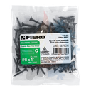 Bolsa con 100 pijas #6 x1" Multiusos Cuerda Fina, Marca: Fiero