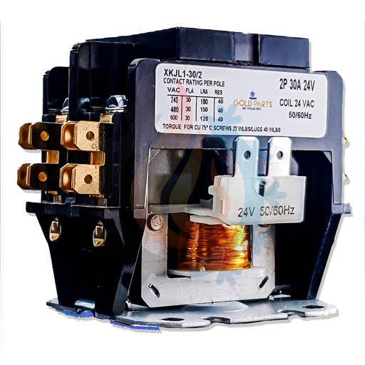 Contactor 2 Polos, Marca: Gold Parts