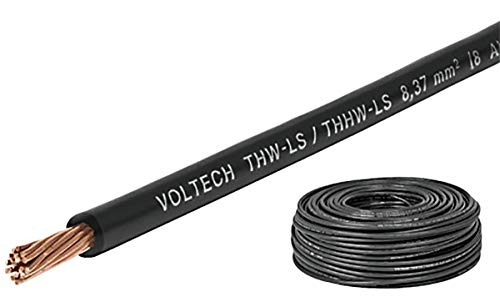 [46056] Rollo de 100m de cable thhw-sl awg volteck (BLANCO, 12)