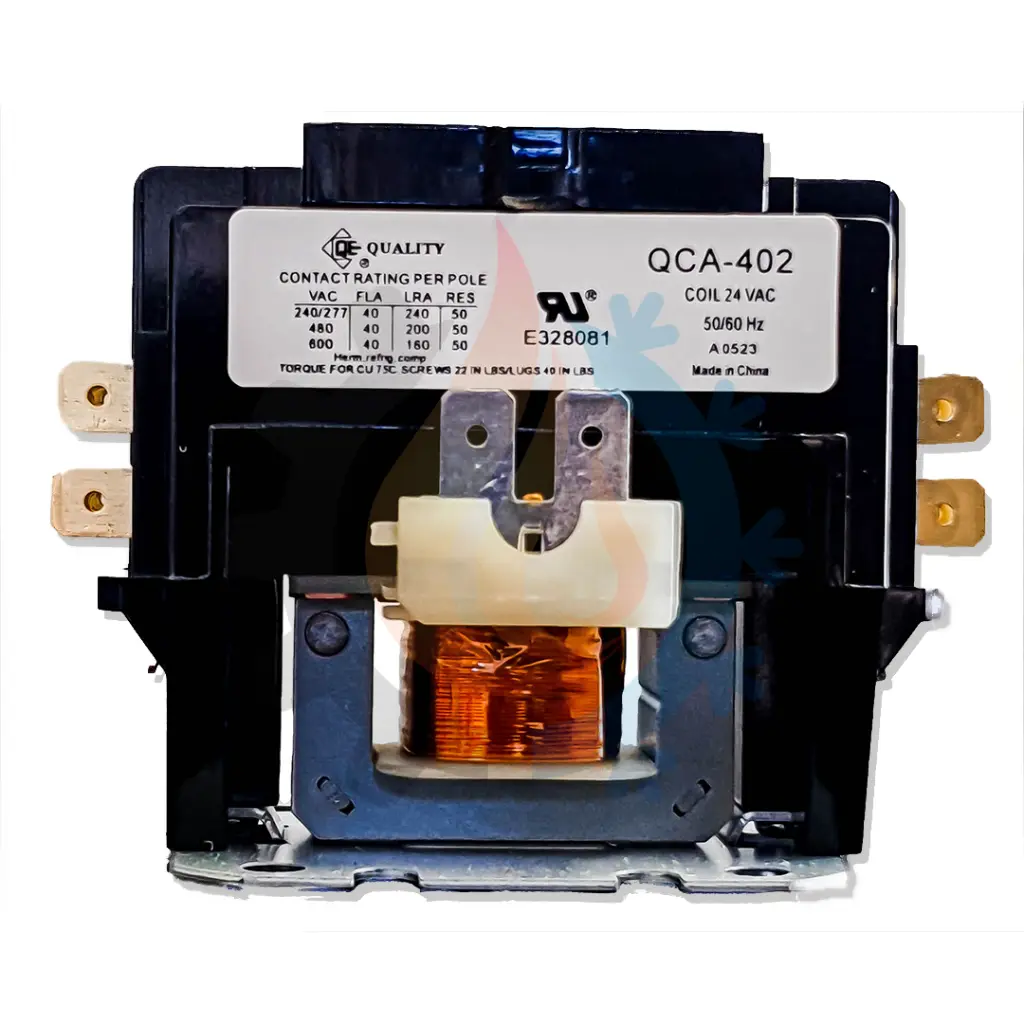 [QCA402] Contactor 2 Polos, 40amp, 24v QE