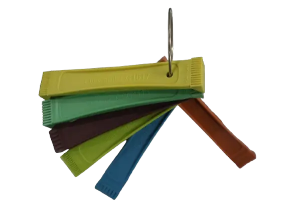 Peine para serpentin 6 piezas Colores