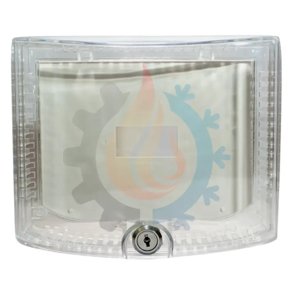 Guarda Termostato De Acrílico Con Llave, Alto 12.9 x Base 15.4 cm , Marca: Honeywell 