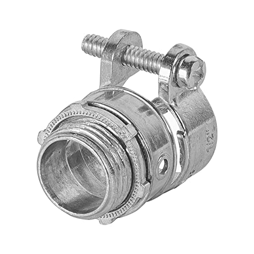 Conector recto para tubo flexible metalico