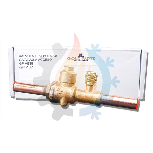 VALVULA GOLD PARTS TIPO BOLA C/VALVULA ACCESO 