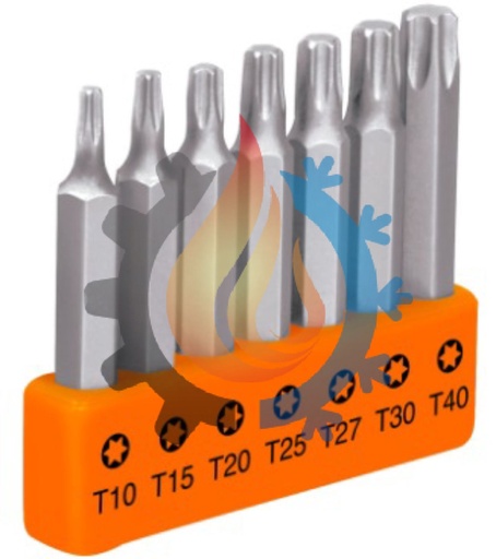 [17796] Juego de 7 puntas torx combinadas largo 2"