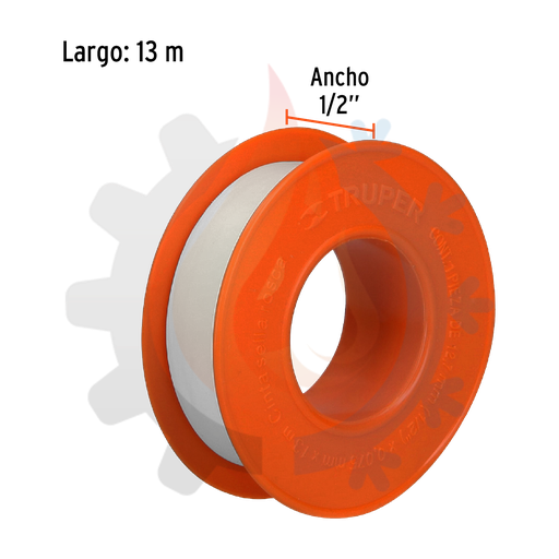 [12512] Cinta sella roscas 1/2" x 13m de largo uso general