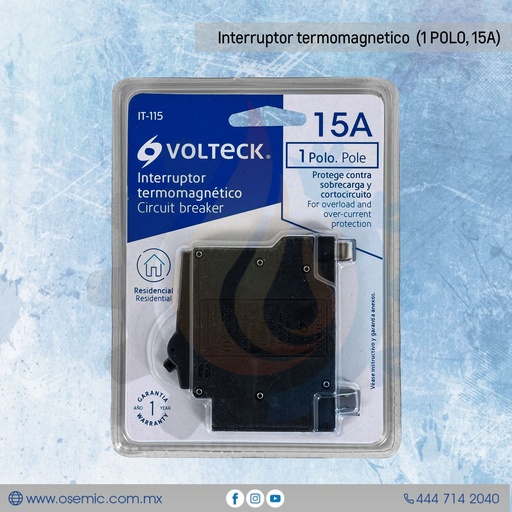 Interruptor termomagnetico 
