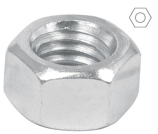 [44548] Bolsa con 250 tuercas 1/4" hexagonales de acero